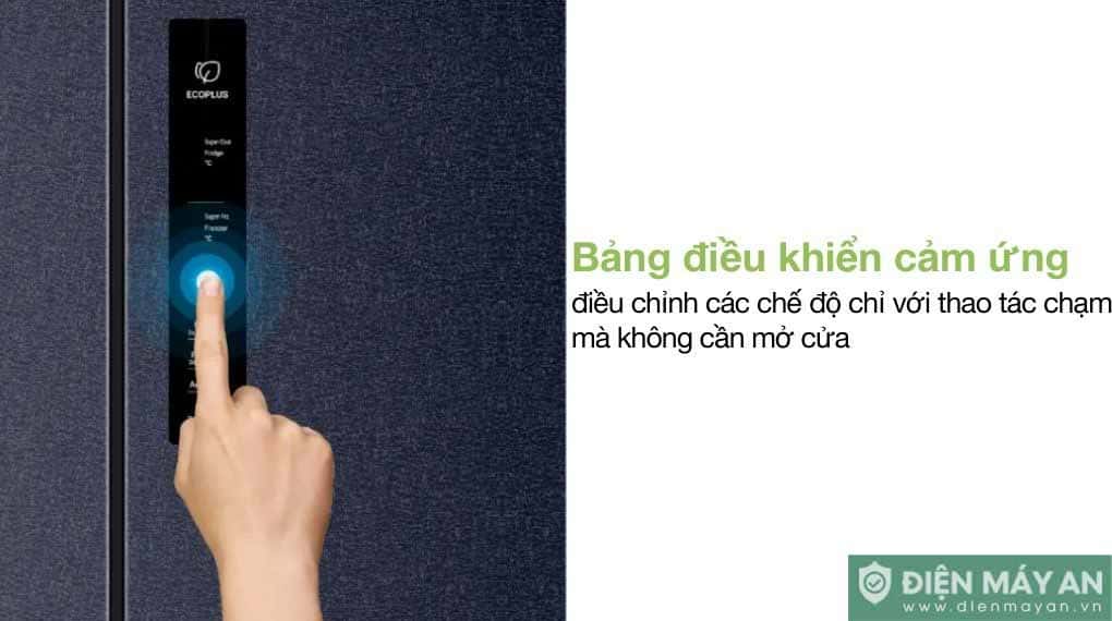 Tủ lạnh Aqua Inverter 410 lít Multi Door AQR-M466XA(CBC)